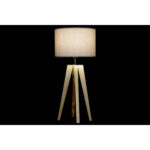 Tischlampe Beige Holz Braun von DKD Home Decor, stilvolles Design aus Holz, ideal für moderne und natürliche Einrichtung.