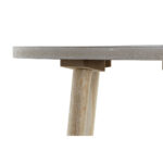 Beistelltisch Natur Schwarz Holz MDF von DKD Home Decor, elegantes Design, kreisförmig, ideal für moderne Wohnräume.