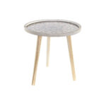 Beistelltisch Natur Schwarz Holz MDF von DKD Home Decor, elegantes Design, kreisförmig, ideal für moderne Wohnräume.