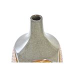 Vase Braun Rosa Steingut von DKD Home Decor im Pflanzenblatt-Design, Set mit 2 Stück, ideal für stilvolle Dekoration.