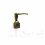 Bad-Set Gold Kristall DKD Home Decor mit Pflanzenblatt Design, ideal für stilvolle Badezimmergestaltung.