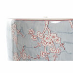 Beistelltisch Blau Orange DKD Home Decor – Handgefertigter Tisch mit orientalischem Blomster-Design in Blau und Orange.