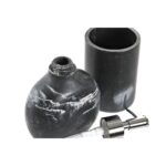 Bad-Set Schwarz Harz Kunststoff DKD Home Decor, bestehend aus Seifenschale und Zahnbürstenhalter, 2 Stücke, 11 x 6 x 17 cm