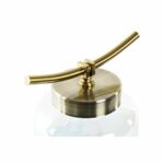 Vase Blau Gold Metall Kristall von DKD Home Decor im mediterranen Stil, 19 x 15 x 33 cm, hergestellt in Spanien.