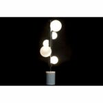 Tischlampe Weiß Silber Kristall Marmor DKD Home Decor, elegante Beleuchtung für stilvolle Räume