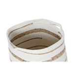 Dekokorb-Set DKD Home Decor aus Seegras und Baumwolle im Boho-Stil, 4 Stücke, ideal für die stilvolle Aufbewahrung.