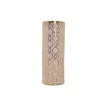Vase Porzellan Rosa Gold mit orientalischem Design und verchromten Akzenten von DKD Home Decor