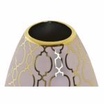 Vase Porzellan Rosa Gold von DKD Home Decor, orientalisches Design, verchromt, 18 x 18 x 24 cm