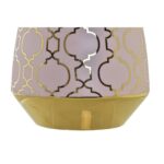 Vase Porzellan Rosa Gold von DKD Home Decor, orientalisches Design, verchromt, 18 x 18 x 24 cm