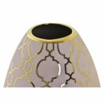 Vase Porzellan Rosa Gold Orientalisch Verchromt von DKD Home Decor, stilvolles Design für jeden Raum.