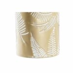 Vase Gold Metall Creme mit tropischem Pflanzenblatt-Design von DKD Home Decor, 81 cm hoch, stilvolles Wohnaccessoire