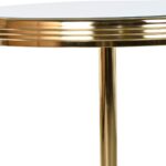 Beistelltisch Spiegel Gold Messing von DKD Home Decor, elegantes Design, hochwertige Materialien, kreisförmige Form