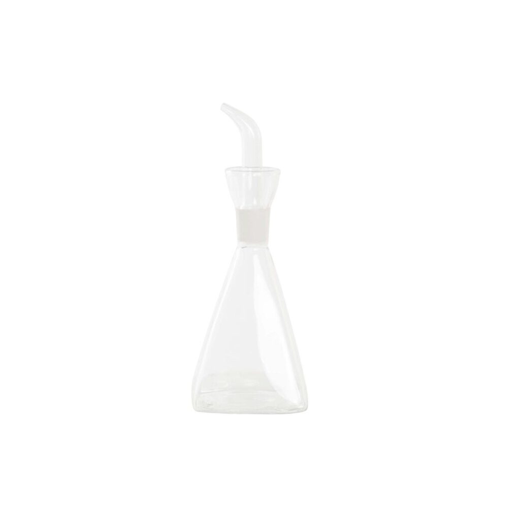 Ölfläschchen 250 Ml Transparent aus Borosilikatglas von DKD Home Decor, ideal für die Aufbewahrung von Ölen und Essigen.