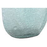 Vase Blau Aluminium Kristall von DKD Home Decor, stilvolles Wohnaccessoire in Muschelform, ideal für Blumenarrangements.