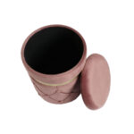 Fußstütze Polyester Samt Holz von DKD Home Decor in Grün, Rosa und Gold mit elegantem Samtbezug und stabiler Holzstruktur.