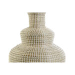 Tischlampe Weiß Braun DKD Home Decor mit tropischem Design und hochwertigem Stoffmaterial.