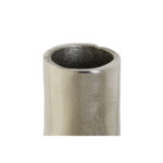 Vase Silber Aluminium DKD Home Decor - elegante Aluminiumvase in Silber, 15 x 15 x 26 cm, ideal für stilvolle Wohnakzente.