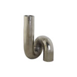 Vase Silber Aluminium DKD Home Decor - elegante Aluminiumvase in Silber, 15 x 15 x 26 cm, ideal für stilvolle Wohnakzente.