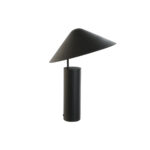 Tischlampe Schwarz Metall DKD Home Decor - elegante Tischlampe mit urbanem Design und zwei E27 Glühbirnen.