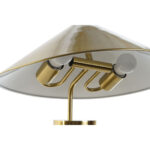 Tischlampe Gold Metall DKD Home Decor - elegante Tischlampe aus Metall mit E27 Fassung, 50 W, 39 x 39 x 45 cm
