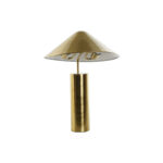 Tischlampe Gold Metall DKD Home Decor - elegante Tischlampe aus Metall mit E27 Fassung, 50 W, 39 x 39 x 45 cm