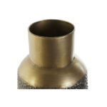 Moderne Vase Grau-Dunkelgrau-Gold aus Metall von DKD Home Decor, ideal für stilvolle Wohnräume.