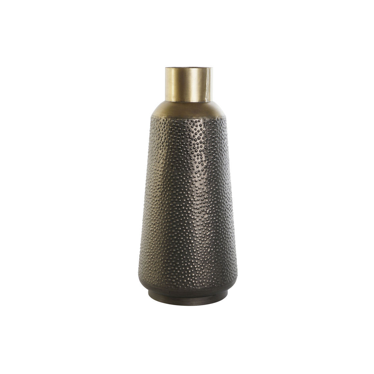 S3053046_0 Moderne Vase Grau-Dunkelgrau-Gold aus Metall von DKD Home Decor, ideal für stilvolle Wohnräume.