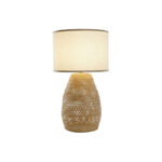 Tischlampe Braun Bambus 40 x 40 x 71 cm von DKD Home Decor, stilvolle und natürliche Beleuchtung für jeden Raum.