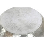 Beistelltisch Aluminium Home ESPRIT in Silber, modernes Design, Maße 60 x 60 x 30 cm, ideal für stilvolle Tischdekoration.