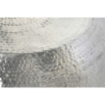 Beistelltisch Aluminium Home ESPRIT in Silber, modernes Design, Maße 60 x 60 x 30 cm, ideal für stilvolle Tischdekoration.