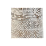 Vase Weiß Natur Mangoholz im kolonialen Design, ideal für stilvolle Wohnräume.