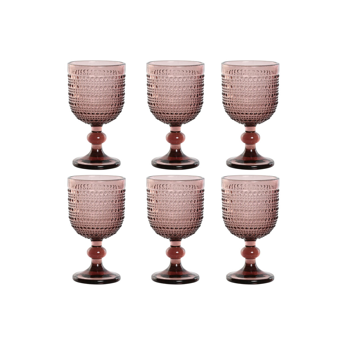 S3054437_0 Gläser-Set Rosa aus Kristall, 6-teilig von Home Esprit, ideal für stilvolle Anlässe und den täglichen Gebrauch.