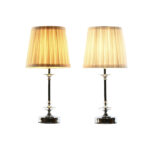 Tischlampe Weiß Beige Metall von Home ESPRIT, elegantes Design, 2 Stück, ideal für Wohnräume