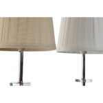 Tischlampe Weiß Beige Metall von Home ESPRIT im 2er Set, elegantes Design für stilvolle Wohnräume.