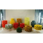 Vase Gelb aus Keramik von Home ESPRIT im tropischen Design, ideal für die Wohnraumdekoration.