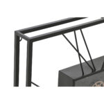 Wanduhr Schwarz-Gold Metall Kristall von Home ESPRIT, stilvolles Design für moderne Wohnräume.