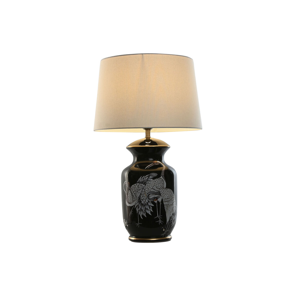 S3056484_0 Tischlampe Schwarz Gold aus Keramik von Home ESPRIT, modernes Design, elegante Beleuchtung für jeden Raum.