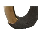 Moderne Vase Braun Gold Steingut von Home ESPRIT, 31 cm hoch, elegantes Design für stilvolle Wohnräume.