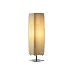 Tischlampe Weiß Home ESPRIT - elegante Tischlampe aus Polyester und Eisen, urbanes Design, 50 W, 220 V, 14 x 14 x 57 cm.