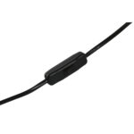 Tischlampe Weiß Home ESPRIT - elegante Tischlampe aus Polyester und Eisen, urbanes Design, 50 W, 220 V, 14 x 14 x 57 cm.