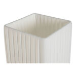 Tischlampe Weiß Home ESPRIT - elegante Tischlampe aus Polyester und Eisen, urbanes Design, 50 W, 220 V, 14 x 14 x 57 cm.