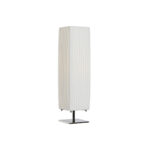 Tischlampe Weiß Home ESPRIT - elegante Tischlampe aus Polyester und Eisen, urbanes Design, 50 W, 220 V, 14 x 14 x 57 cm.