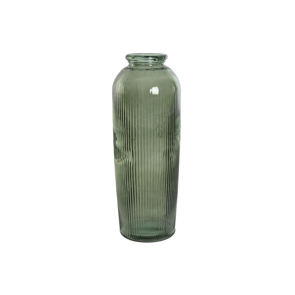 Vase Grün aus recyceltem Glas von Home ESPRIT, 72 cm hoch, stilvolles und nachhaltiges Wohnaccessoire.