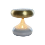 Tischlampe Grau Gold Metall von Home ESPRIT, modernes Design, hochwertige Materialien, ideal für jeden Raum.