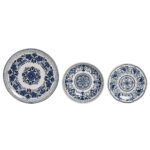 Geschirr-Set Blau-Weiß Porzellan Araber Home ESPRIT, 18-teiliges Set für elegante Tischdekoration.