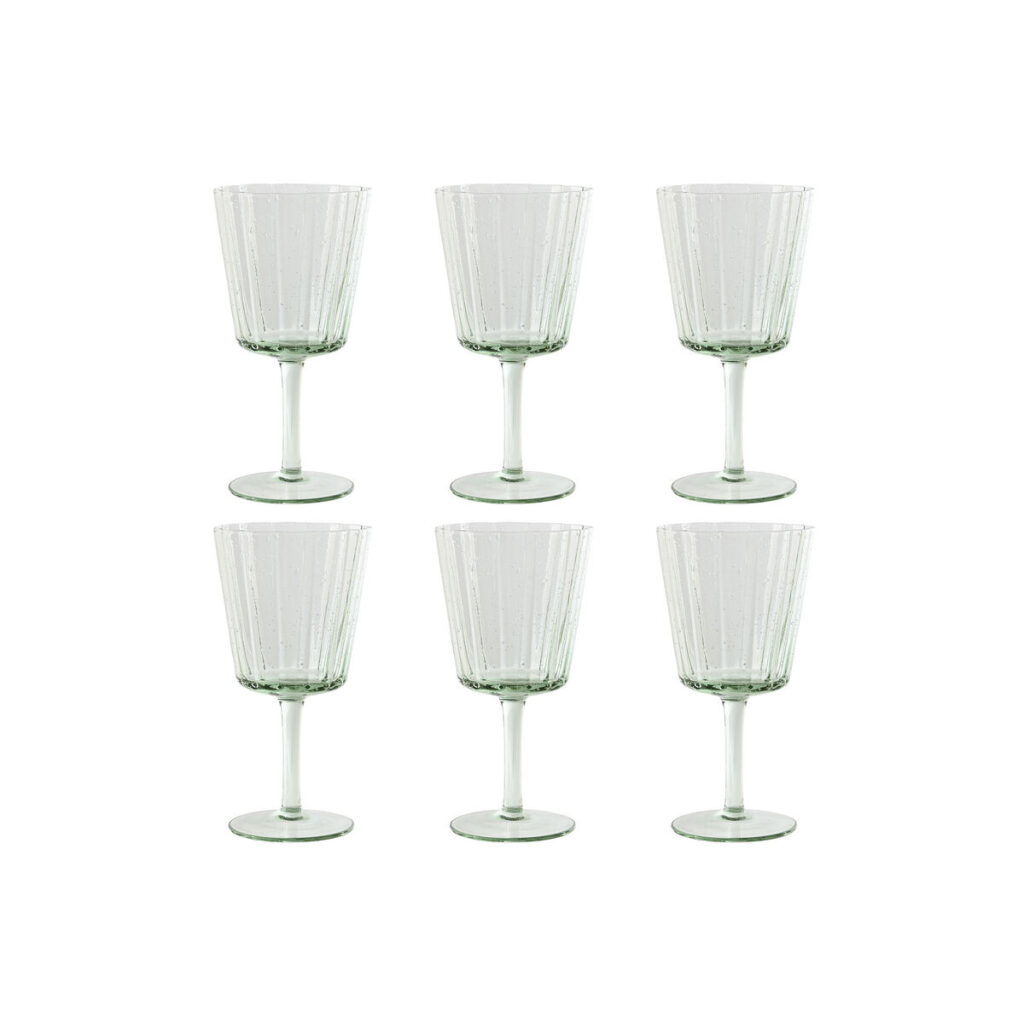 Gläser-Set Grün Kristall 285 ml von Home ESPRIT, 6 Stück, spülmaschinenfest, elegantes Design für jeden Anlass.