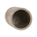 Zahnbürstenhalter Home ESPRIT Creme aus Harz in Marmoroptik, 7 x 7 x 10 cm, stilvolles Badezimmeraccessoire