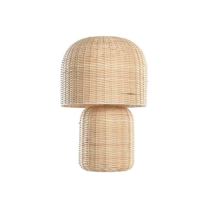 Tischlampe Beige Home ESPRIT aus Rattan mit tropischem Design, 40x40x61 cm