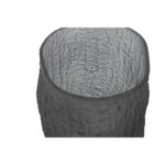 Vase Grau Kristall Moderne von Home ESPRIT, 13 x 13 x 21 cm, elegantes Design aus Kristall für stilvolle Dekoration.