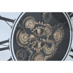 Wanduhr Silberfarben Natur Metall von Home ESPRIT, elegantes Design mit Kristallakzenten, 80 x 8,5 x 80 cm.